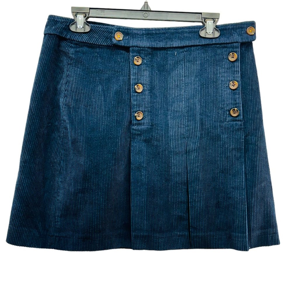 Joules Women’s Haddie Button Front Skirt Navy - Size 12(UK)